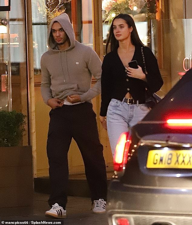 Trent Alexander-Arnold enjoys a cozy dinner date with Instagram model Estelle Behnke after their relationship went public, following his breakup with Iris Law