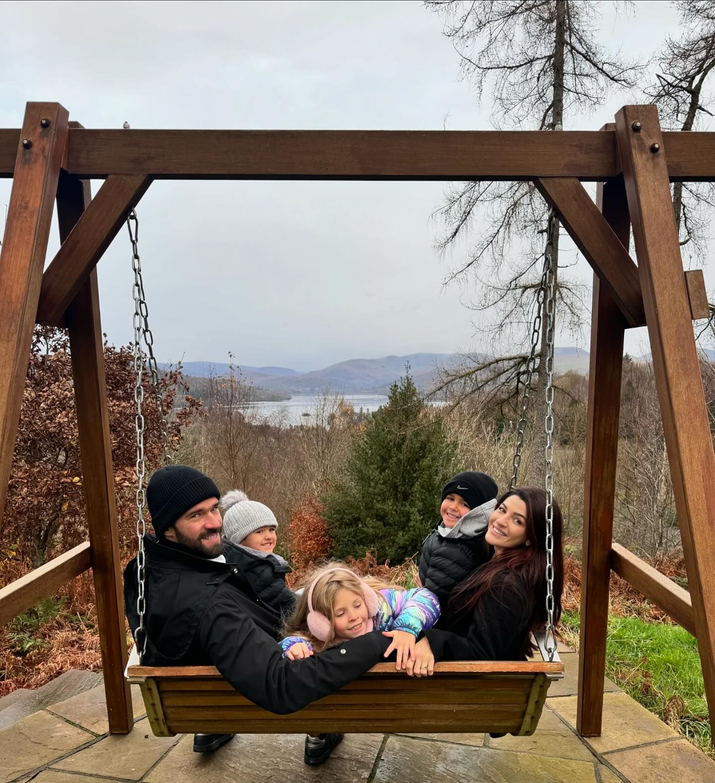 FAMILY TIME: Alisson Becker took advantage of his free time to be with his family, celebrate his daughter's birthday, and enjoy a trip to Turkey